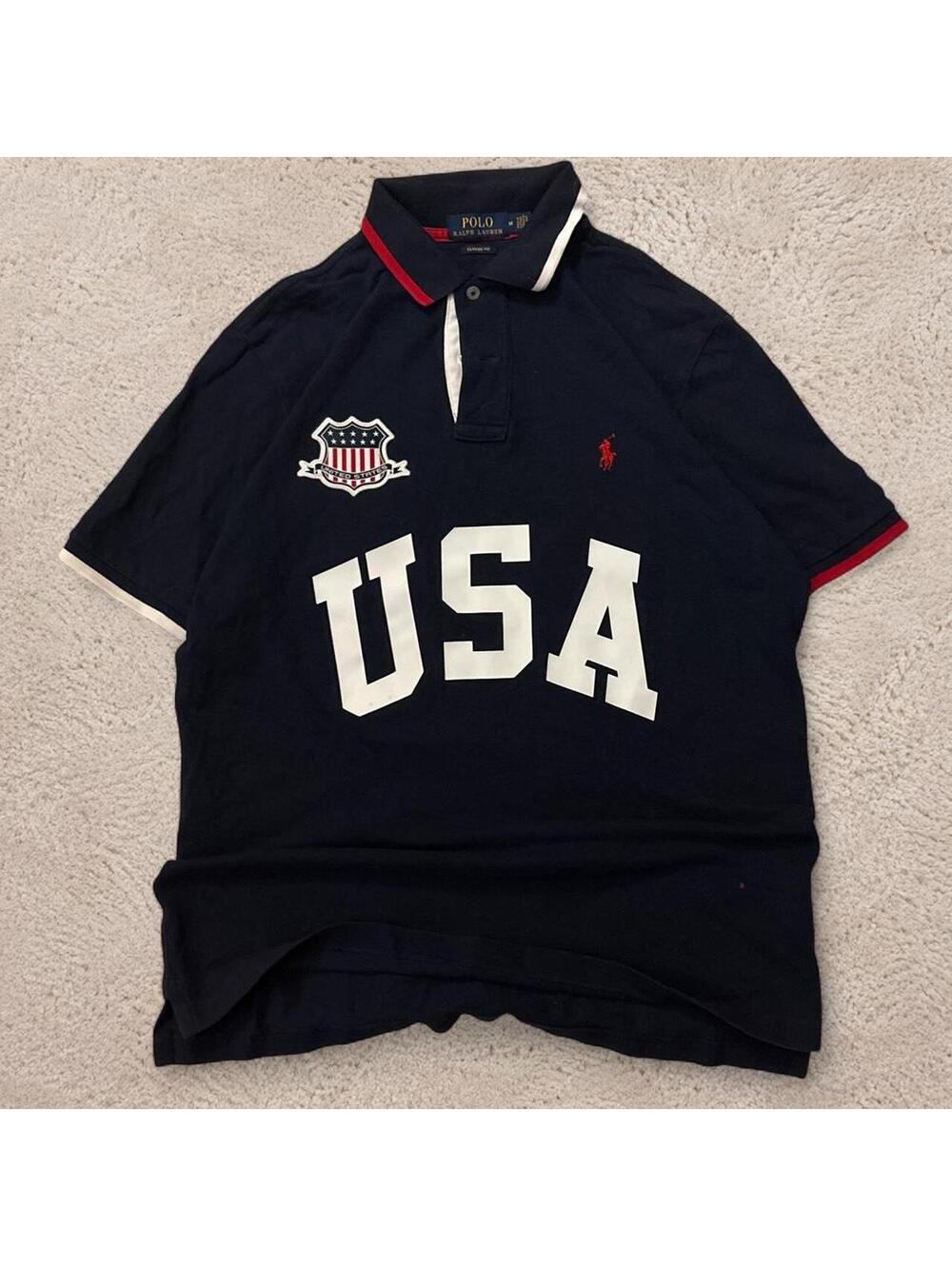 Mens USA Polo Ralph Lauren Tee Size M
